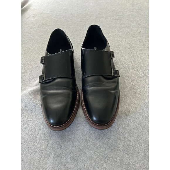Abound Nico Double Monk Strap Mens Loafer sz 9 Black - Picture 2 of 5